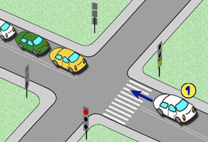 zielone �wiat�o i zakorkowana droga