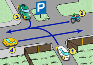 wyjazd z posesji i z parkingu