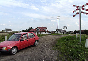 przejazd kolejowy wielotorowy