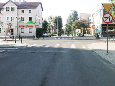 zakaz skr�tu w lewo