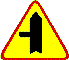 A-6c znak ostrzega przed skrzyowaniem z drog podporzdkowan