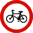 znak B-9 znak zakazuje wjazdu rowerów
