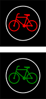 S-6 sygnalizator z sygnałami dla rowerzystów